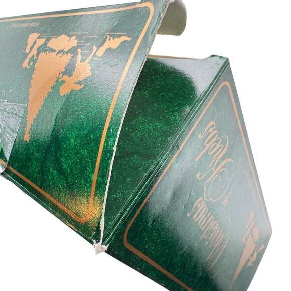 Krebs Glass Victorian Christmas Ornament Set Of 4 Cream Gold Glitter Vtg 2.5" - Picture 15 of 16